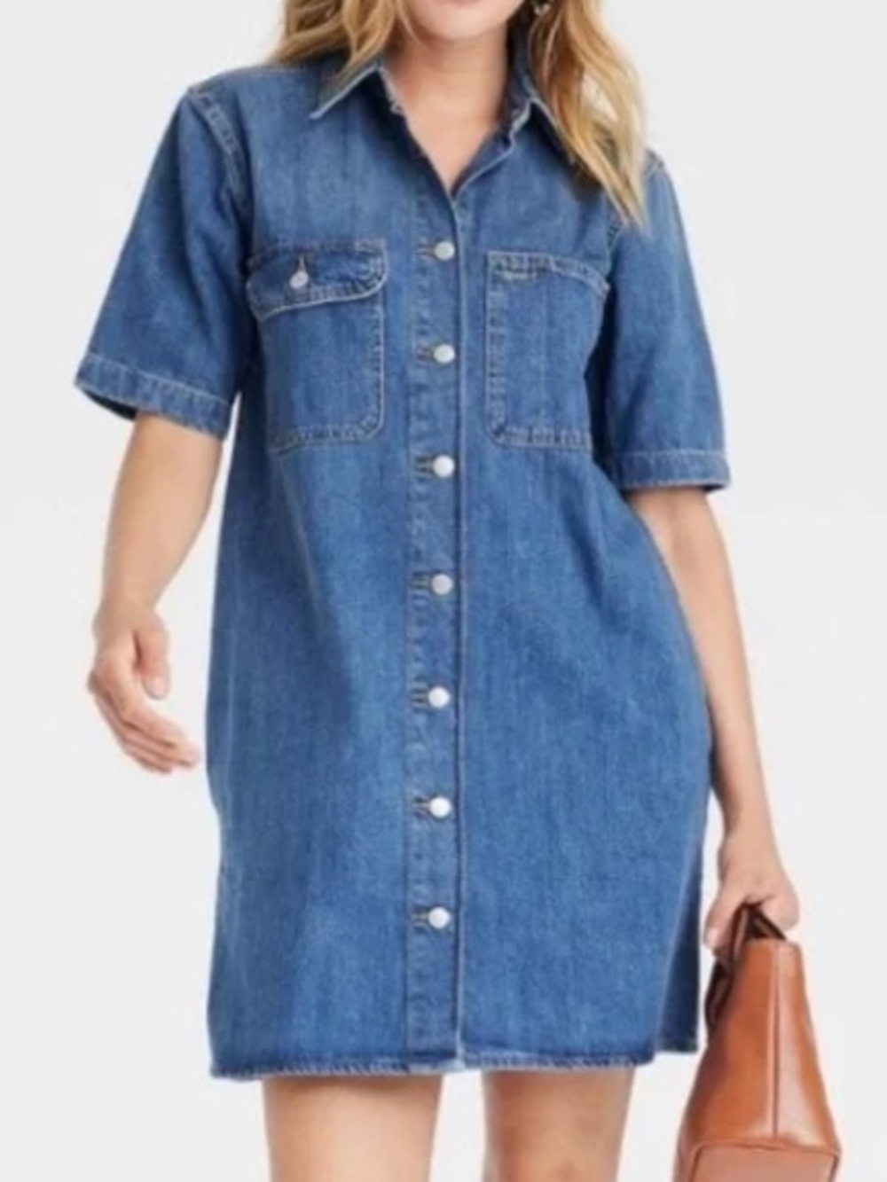 Universal Thread Denim Button-Down Dress NEW